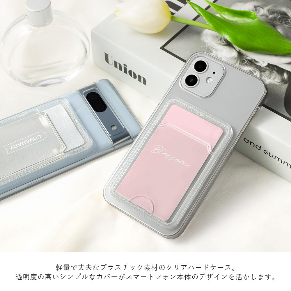 クリアケース カード収納 ポケット付き 背面ケース iPhoneシリーズ