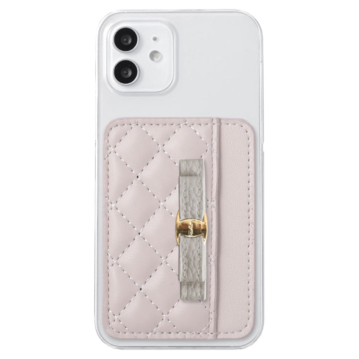 Étui transparent en cuir végan mat lisse avec décoration ruban, poche pour cartes orientable verticalement ou horizontalement, coque arrière pour la série Xperia