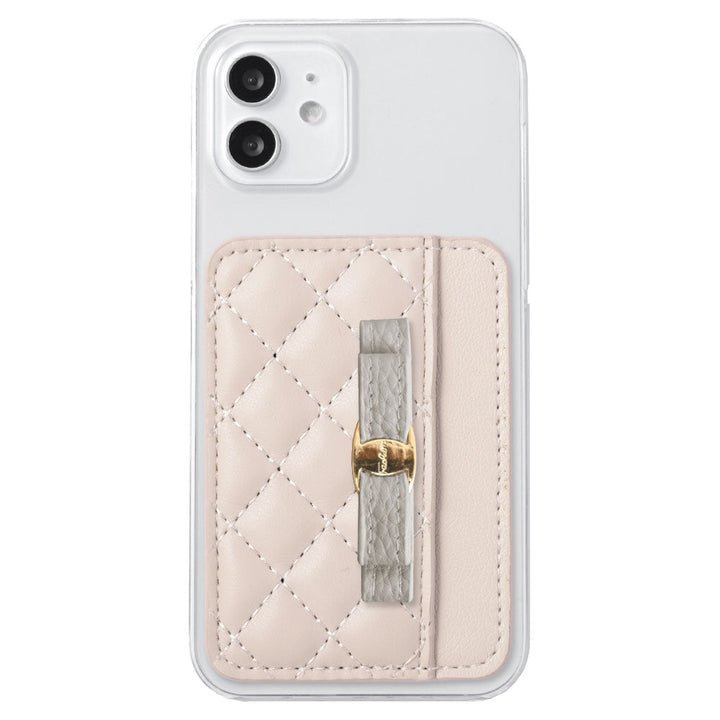 Étui transparent en cuir végan mat lisse avec décoration ruban, poche pour cartes orientable verticalement ou horizontalement, coque arrière pour la série iPhone