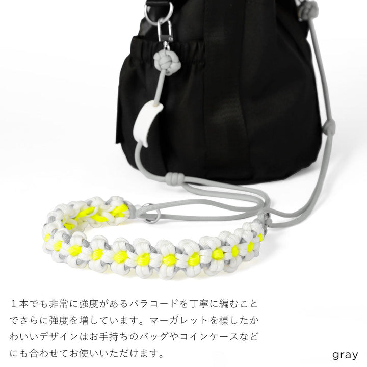 クリアケース ショルダーストラップ付き フラワー 背面ケース Galaxyシリーズ