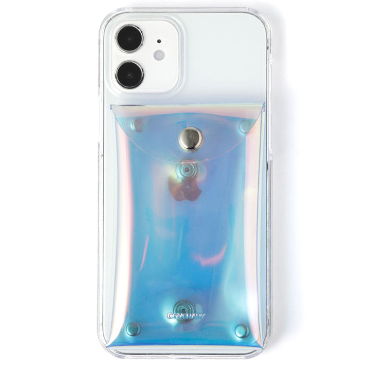 Clear case card storage with lid pocket back case for Google Pixel series