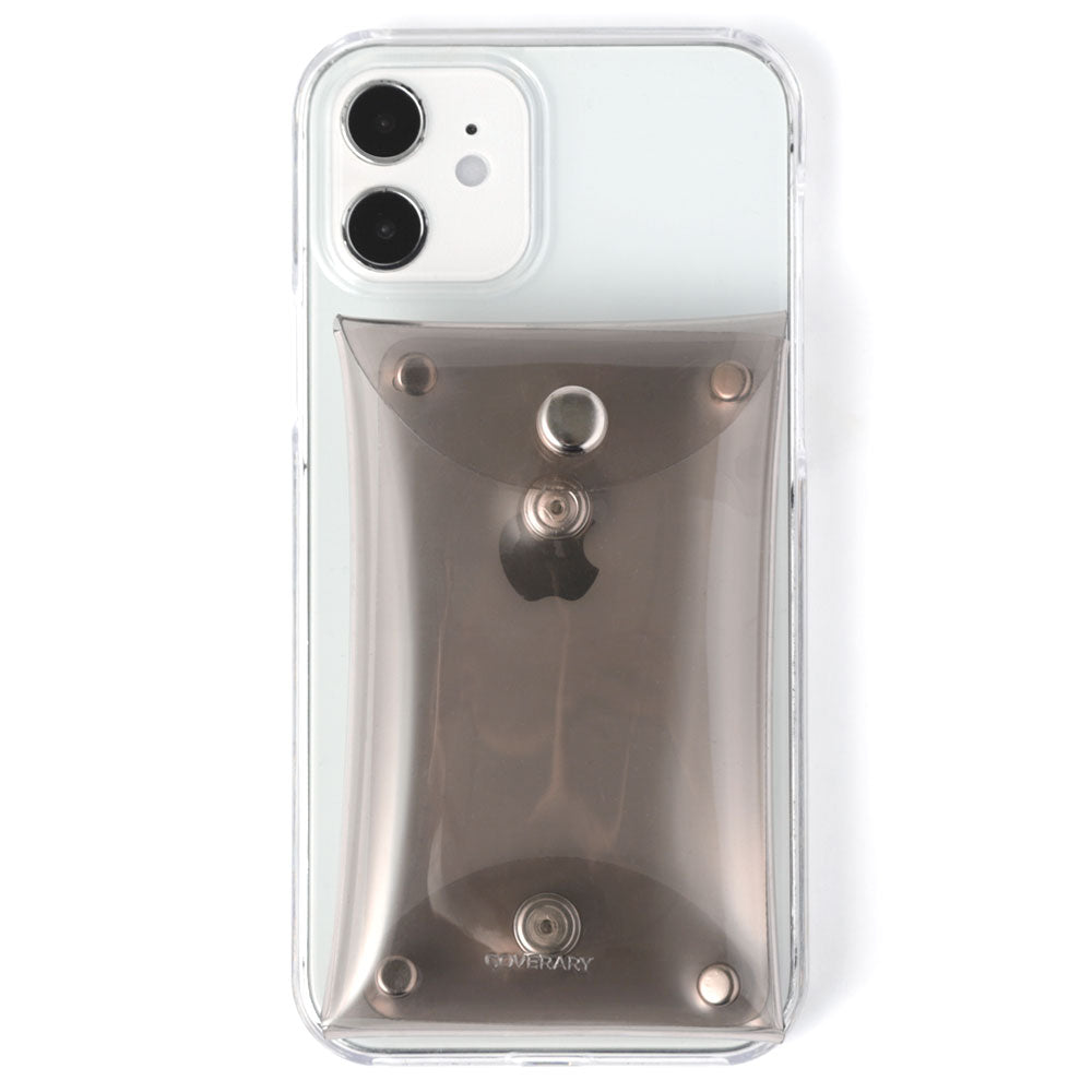 Clear case card storage with lid pocket back case for Google Pixel series