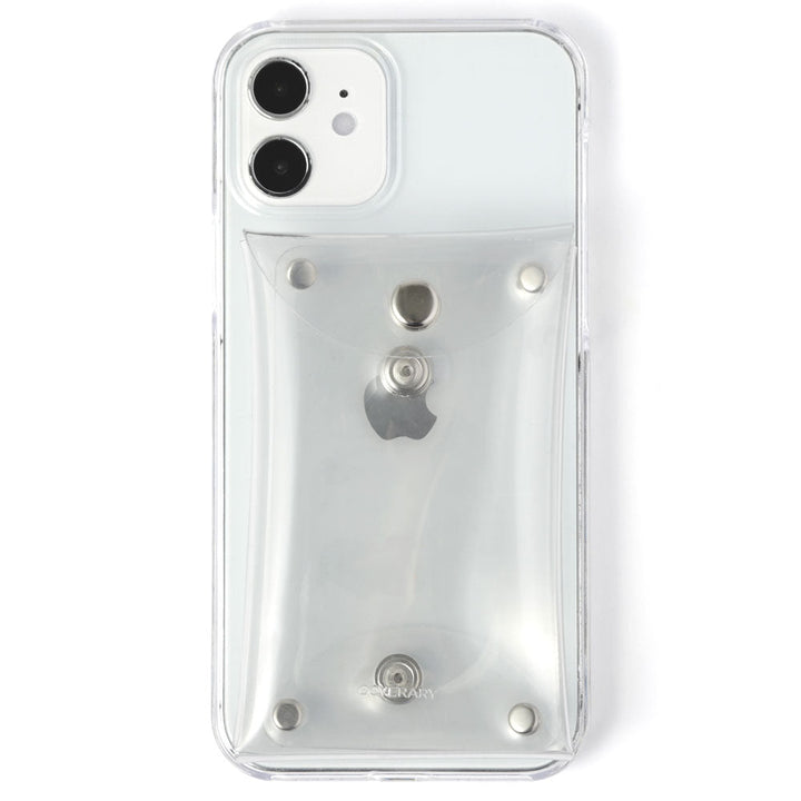 Clear case card storage with lid pocket back case for Google Pixel series