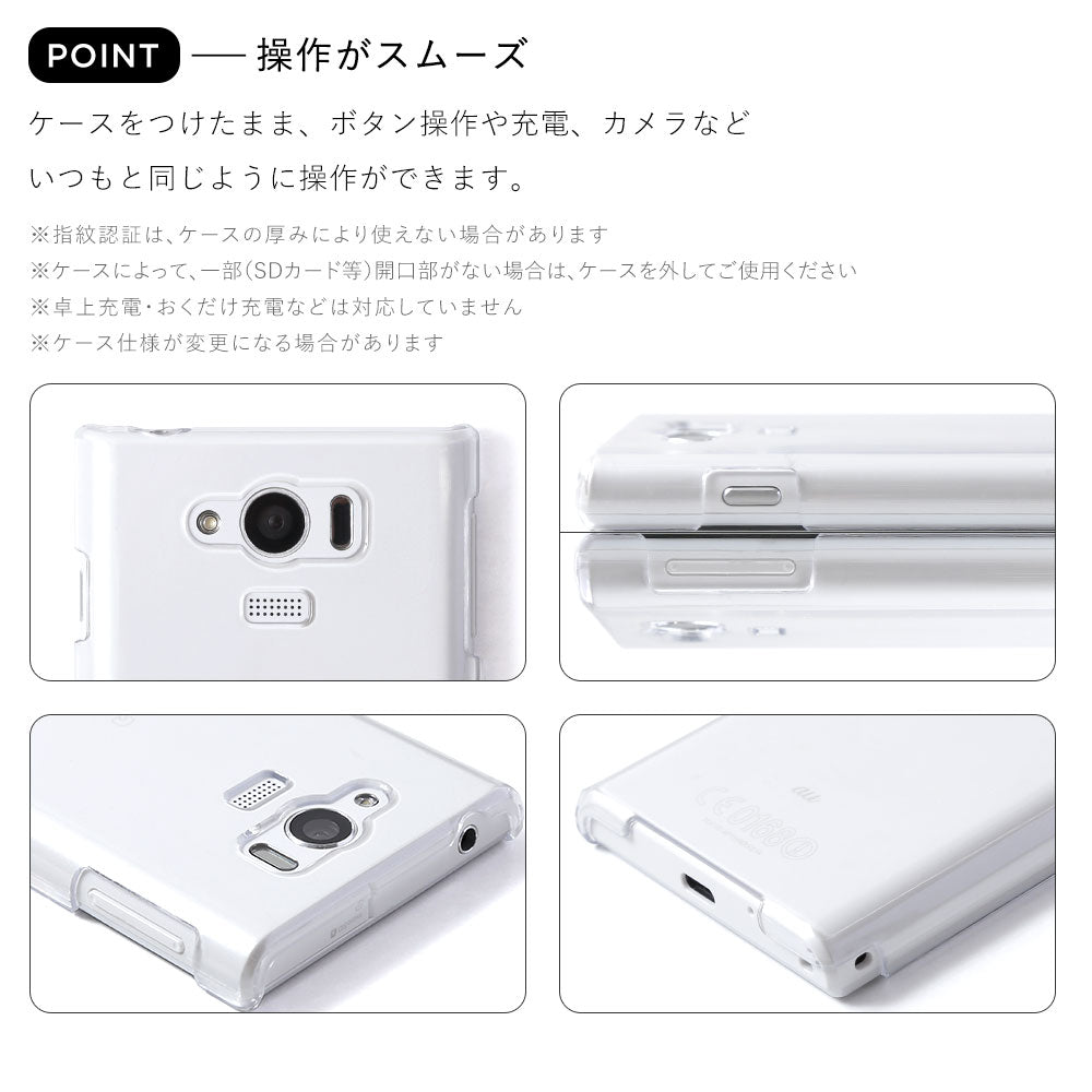 クリアケース カード収納 蓋ありポケット付き 背面ケース Galaxyシリーズ