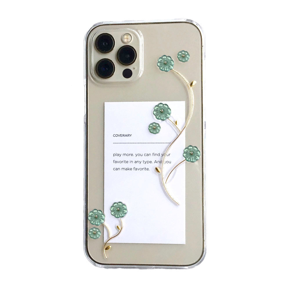 Flower Diy Resin Phone Case Clear Case Resin Flower × Wire Design