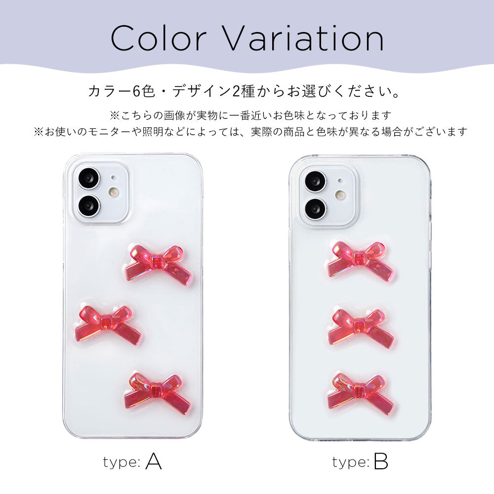 Coque transparente Résine Décoration ruban Coque arrière Série iPhone