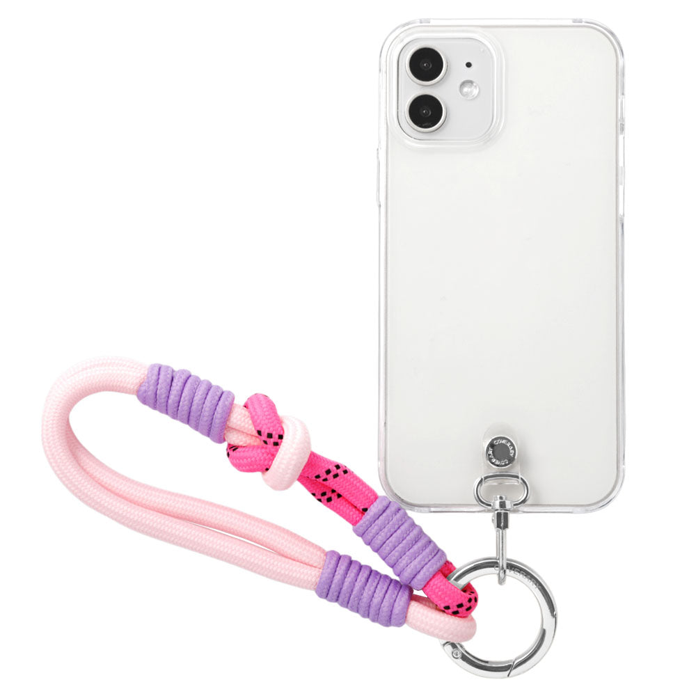 Coque transparente avec sangle colorée pour la série Xperia