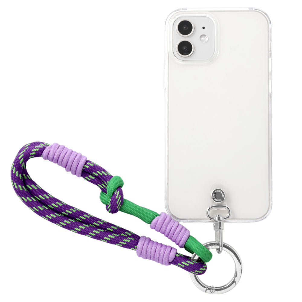 Coque transparente avec sangle colorée pour la série AQUOS