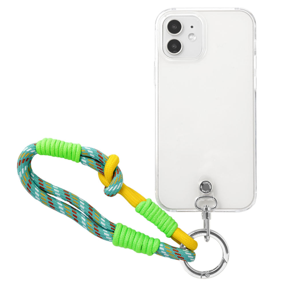 Coque transparente avec sangle colorée pour la série AQUOS