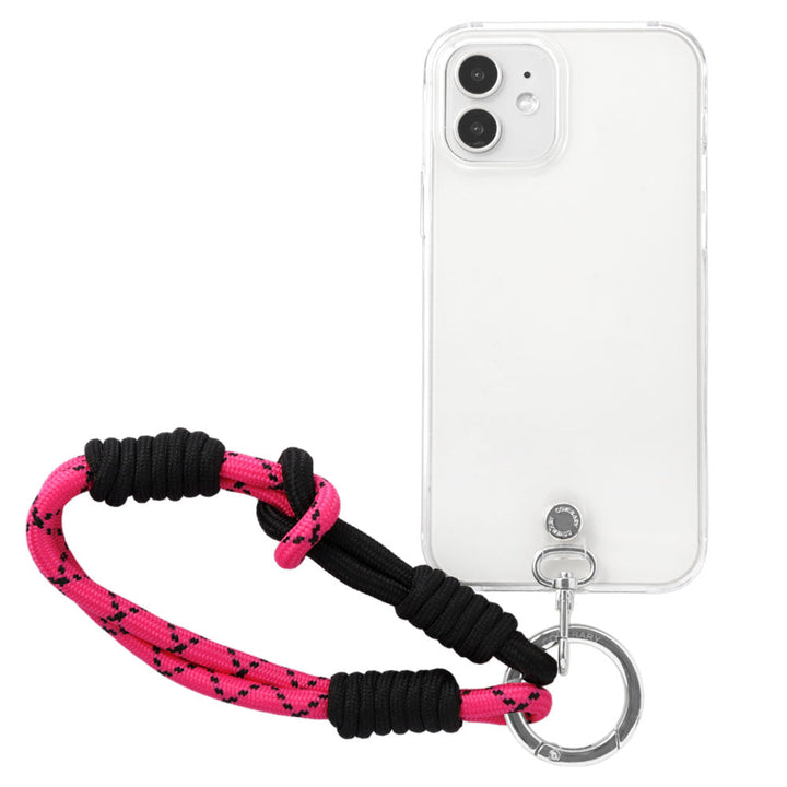 Coque transparente avec sangle colorée pour la série AQUOS