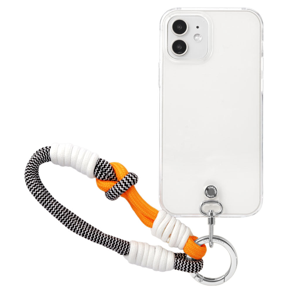 Coque transparente avec sangle colorée pour la série Xperia