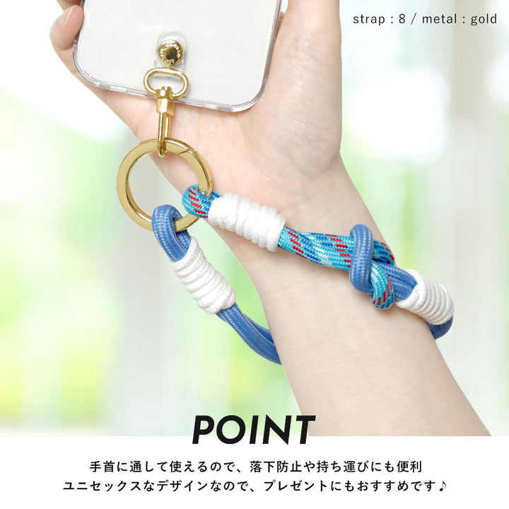 Clear case with colorful hand strap, back case for Google Pixel series