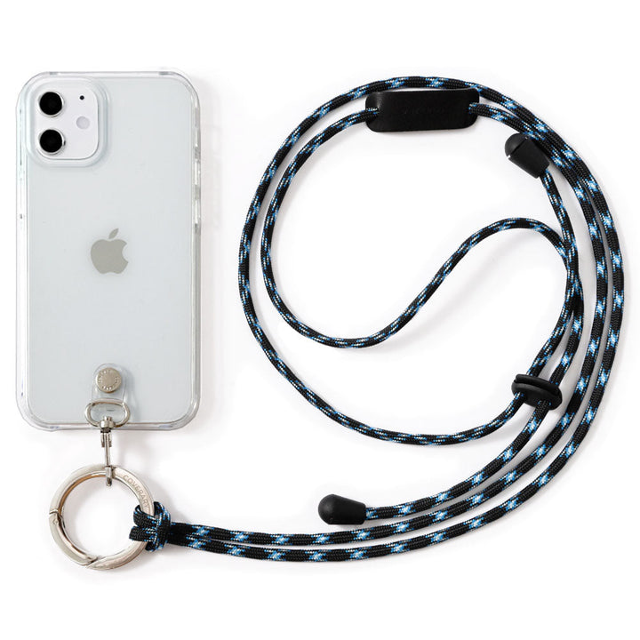 Clear case with ring shoulder strap, back case for iPhone series
