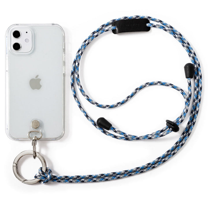 Clear case with ring shoulder strap, back case for Galaxy series