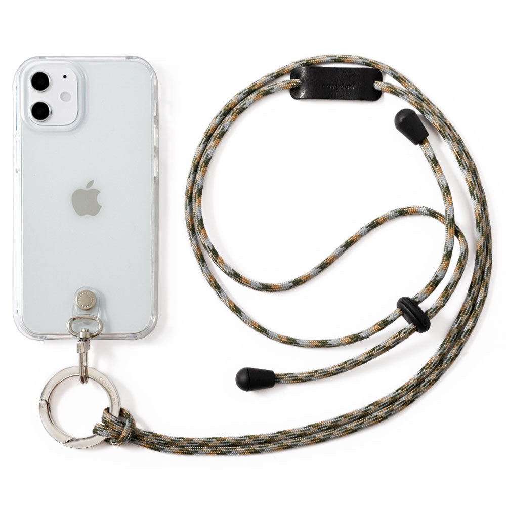Clear case with ring shoulder strap, back case for iPhone series
