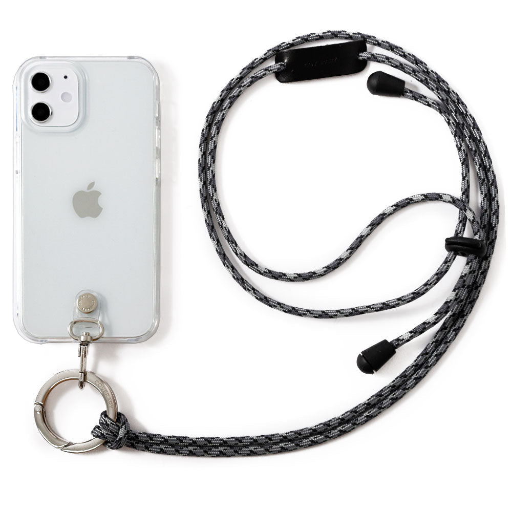 Clear case with ring shoulder strap, back case for Galaxy series