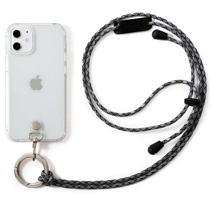 Clear case with ring shoulder strap, back case for Galaxy series