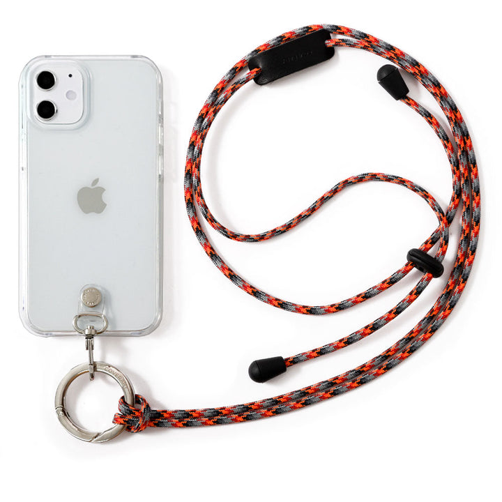 Clear case with ring shoulder strap, back case for Galaxy series