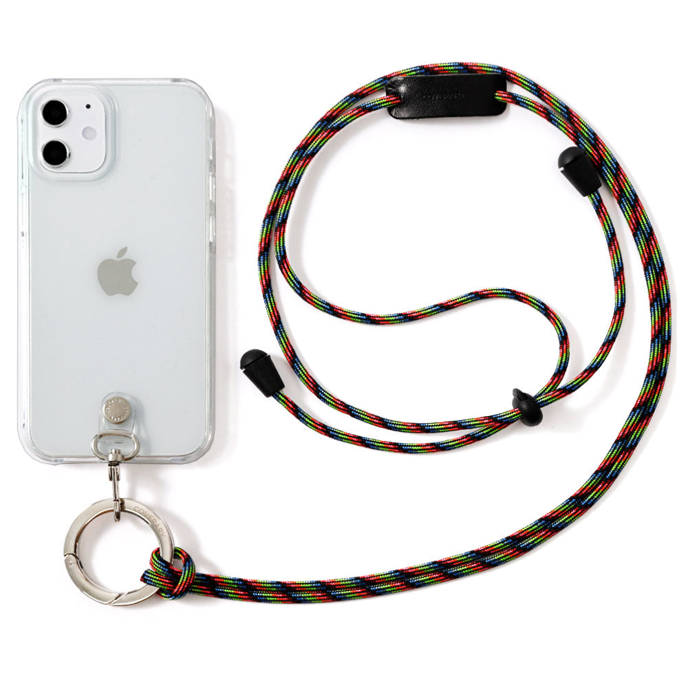 Clear case with ring shoulder strap, back case for AQUOS series