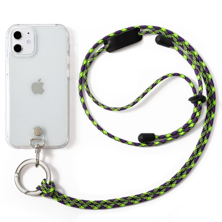 Clear case with ring shoulder strap, back case for Galaxy series