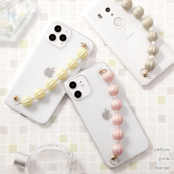 Coque transparente avec breloque en forme de coquillage et sangle de poignet, coque arrière pour la série Xperia