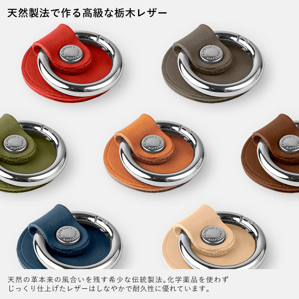 Clear case genuine leather Tochigi leather with smartphone ring back case Google Pixel series