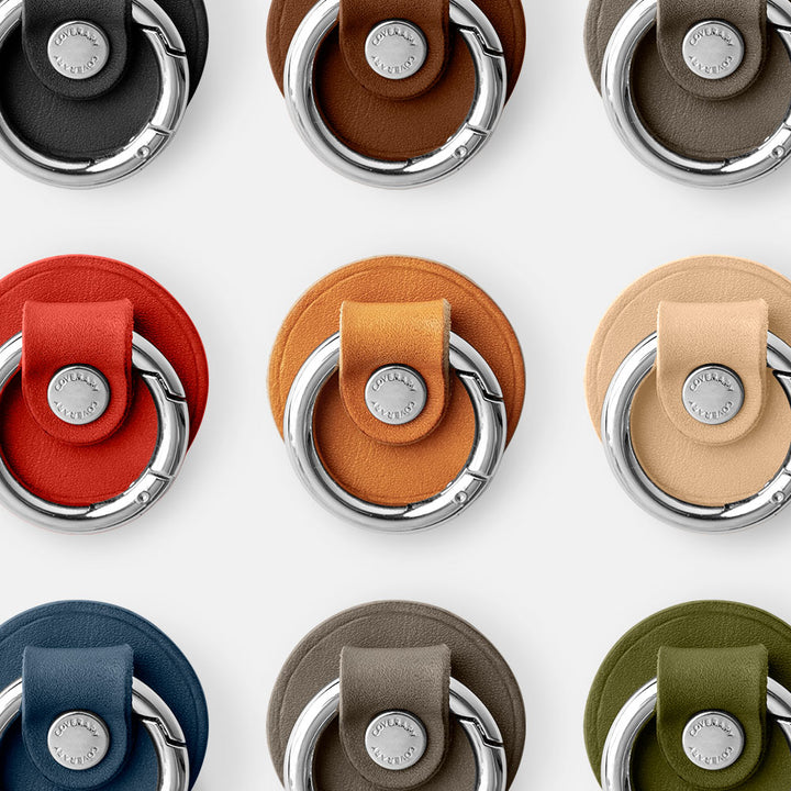 Clear case genuine leather Tochigi leather with smartphone ring back case Google Pixel series