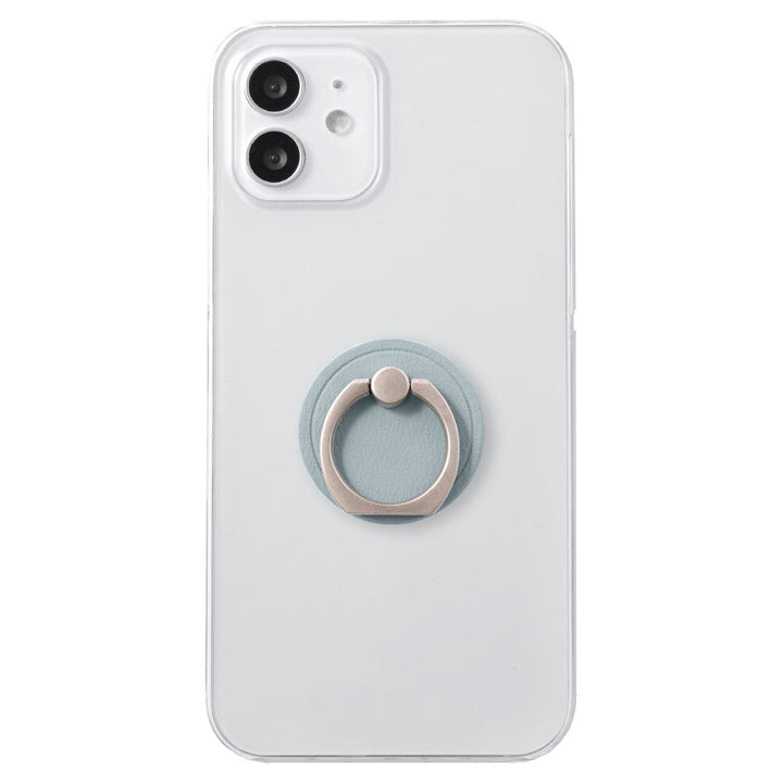 Coque transparente en cuir végan pastel terne avec anneau pour smartphone, coque arrière pour la série Google Pixel