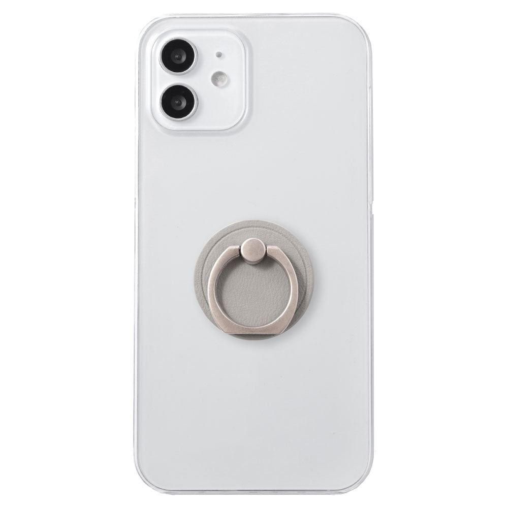 Coque transparente en cuir végan pastel terne avec anneau pour smartphone, coque arrière pour la série Google Pixel