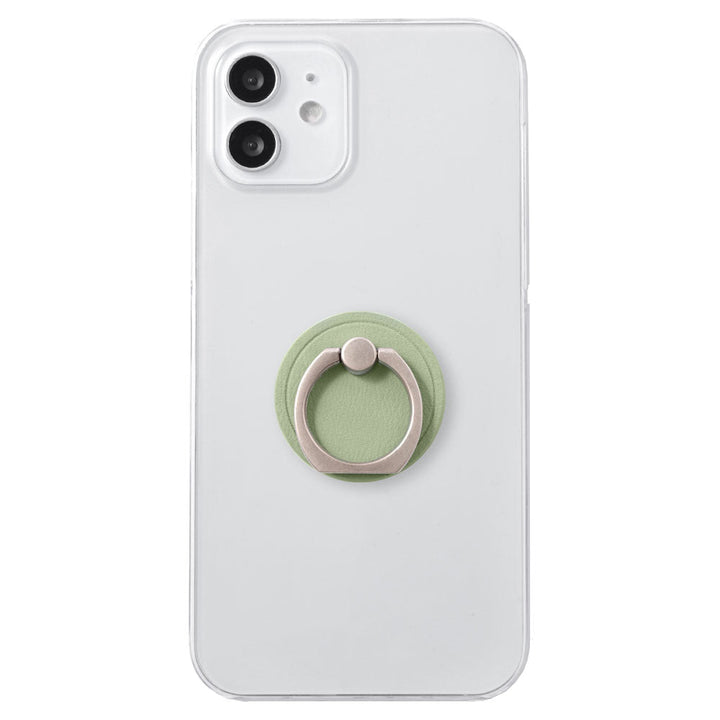 Coque transparente en cuir végan pastel terne avec anneau pour smartphone, coque arrière pour la série Google Pixel