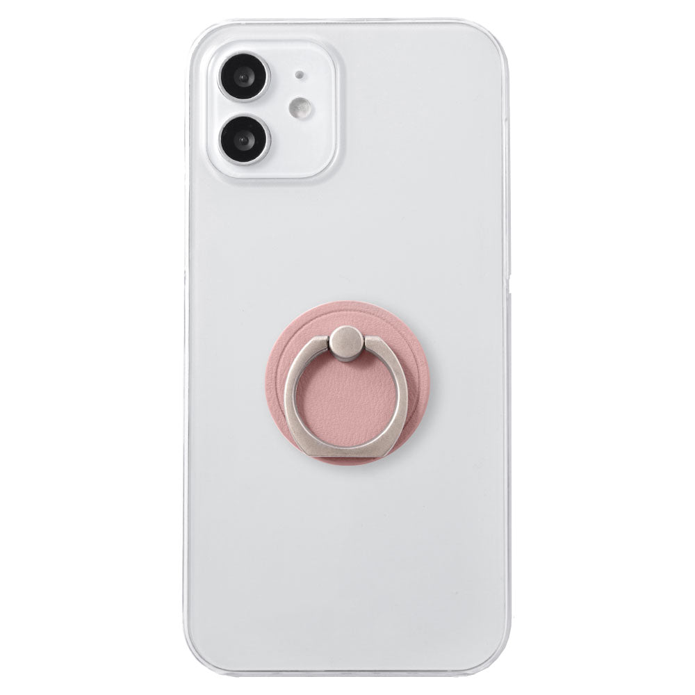 Coque transparente en cuir végan pastel terne avec anneau pour smartphone, coque arrière pour la série Google Pixel