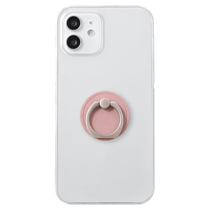 Coque transparente en cuir végan pastel terne avec anneau pour smartphone, coque arrière pour la série Google Pixel