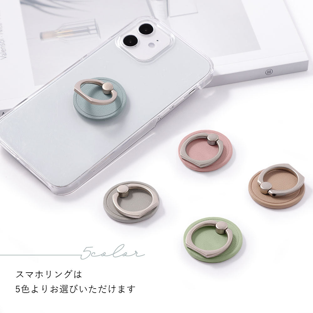 Coque transparente en cuir végan pastel terne avec anneau pour smartphone, coque arrière pour la série Google Pixel