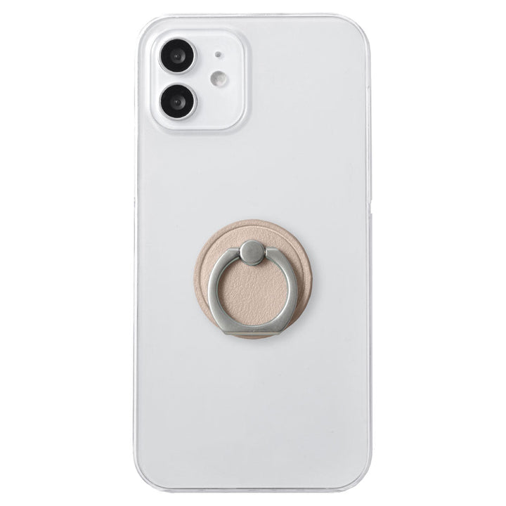 Clear Case Vegan Leather Smooth Fabric Muted Color With Smartphone Ring Back Case Google Pixel Series