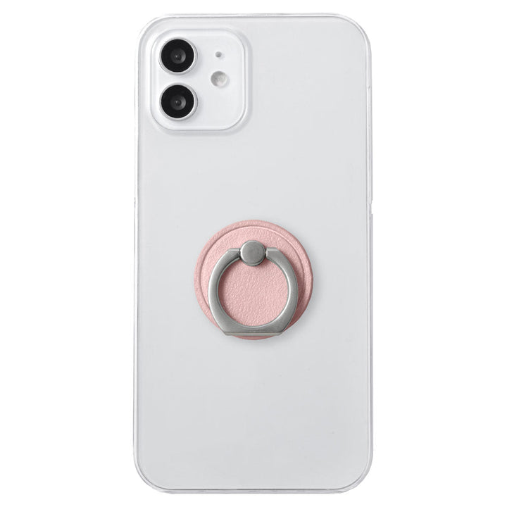 Clear Case Vegan Leather Smooth Fabric Muted Color With Smartphone Ring Back Case Google Pixel Series