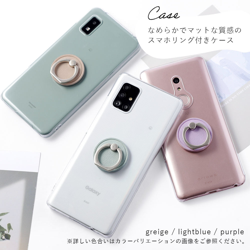 Clear Case Vegan Leather Smooth Fabric Muted Color With Smartphone Ring Back Case Google Pixel Series