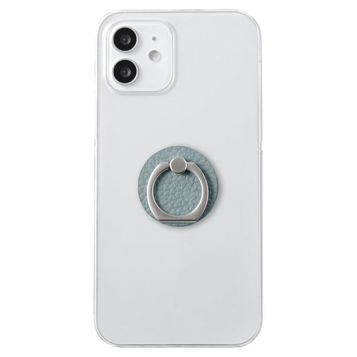 Clear case genuine leather 32 colors Italian shrink leather with smartphone ring back case AQUOS series