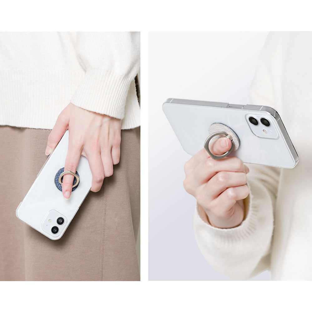 クリアケース 本革 32色 イタリアンシュリンクレザー スマホリング付き 背面ケース AQUOSシリーズ