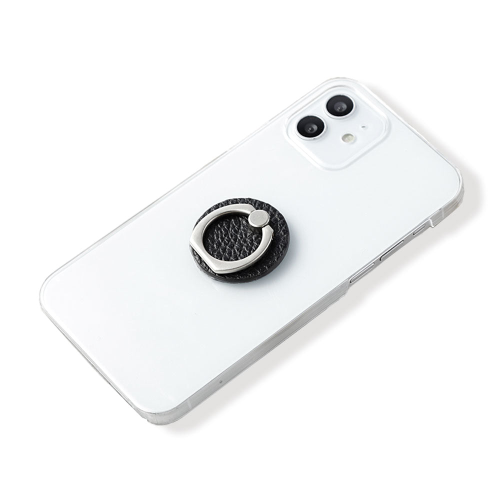 クリアケース 本革 32色 イタリアンシュリンクレザー スマホリング付き 背面ケース Google Pixelシリーズ