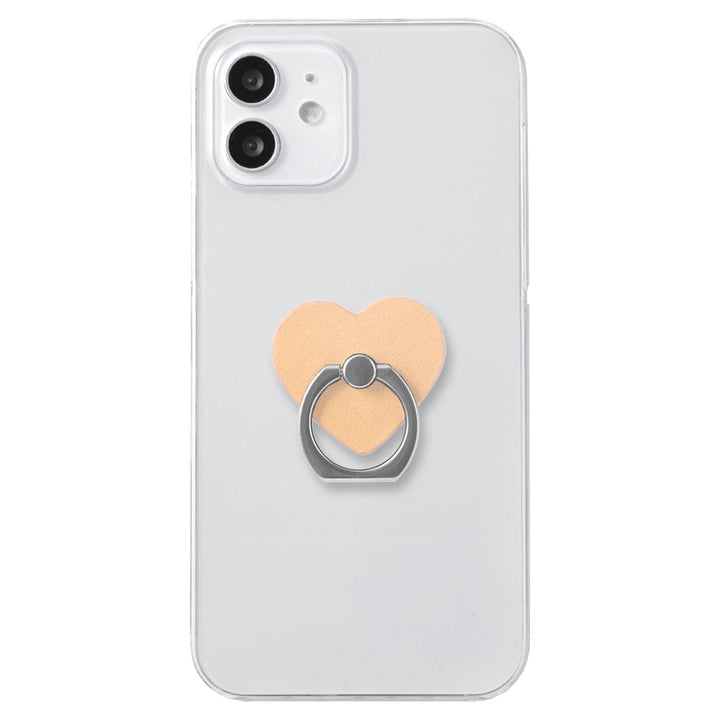 Clear Case Genuine Leather Tochigi Leather Selectable Design Smartphone Ring Attached Back Case