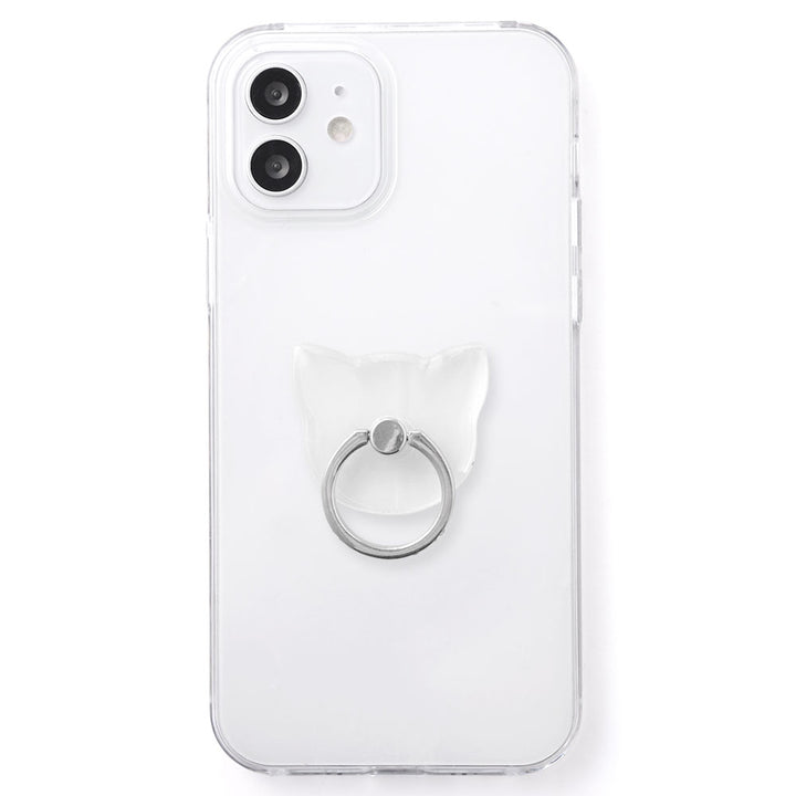 クリアケース スマホリング付き 背面ケース