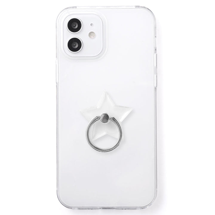 クリアケース スマホリング付き 背面ケース