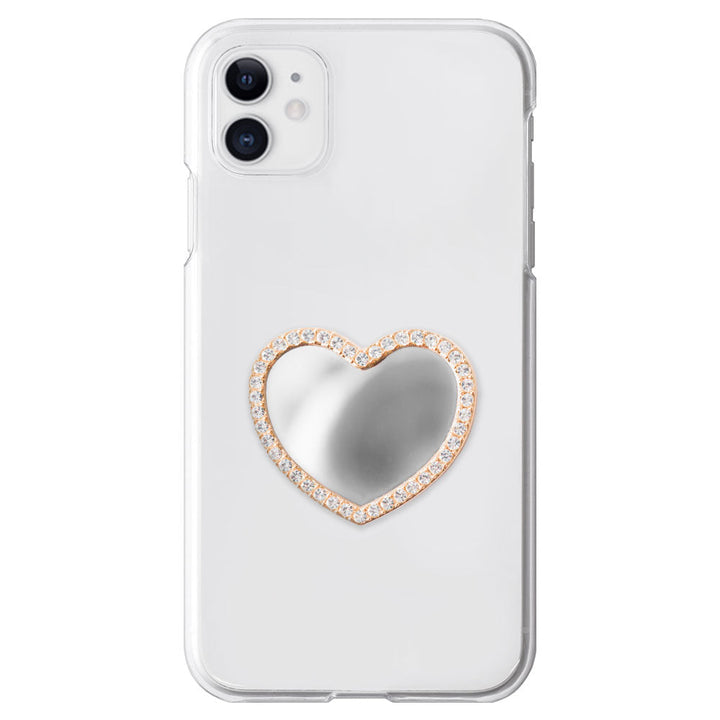 Clear case with mirror and stones, back case for iPhone series