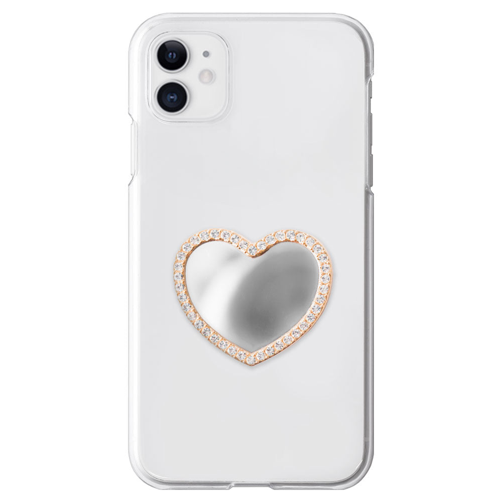Clear case with mirror and stones, back case for AQUOS series