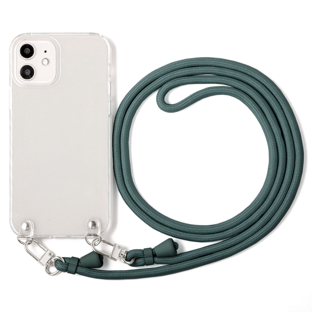 Clear case with shoulder strap, basic, back case for B iPhone series