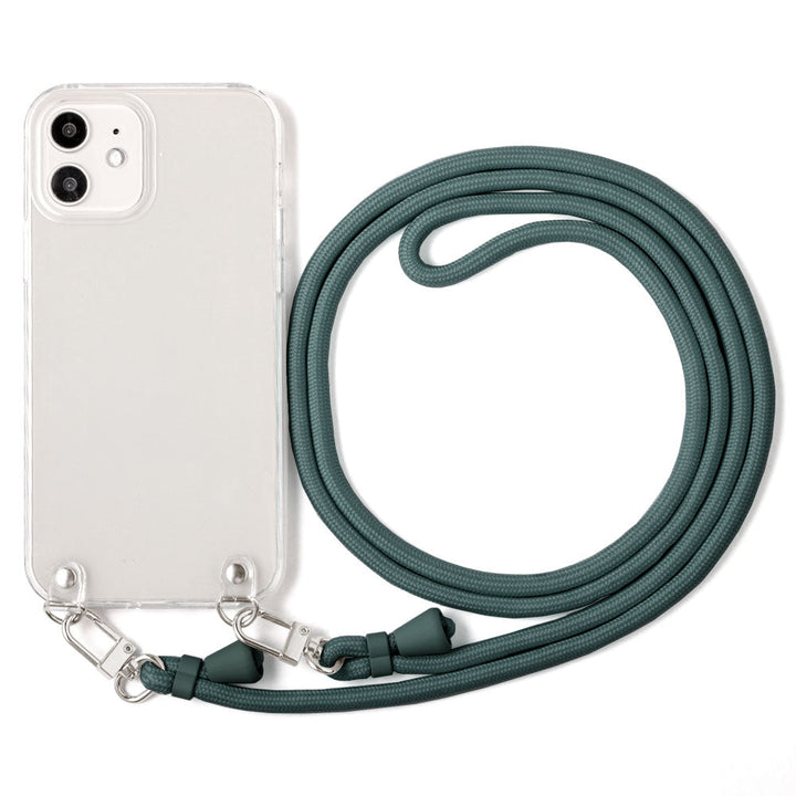 Clear case with shoulder strap, basic, back case for B iPhone series