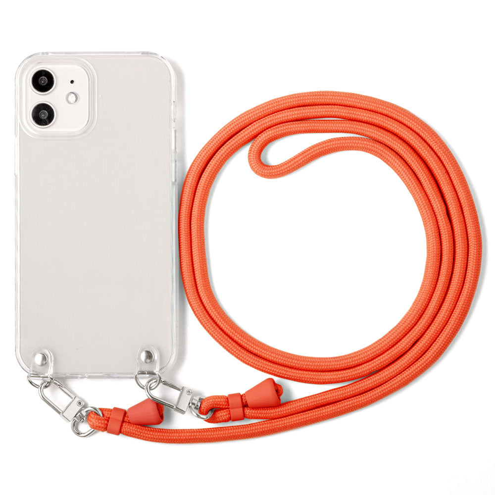 Clear case with shoulder strap, basic, back case for B iPhone series