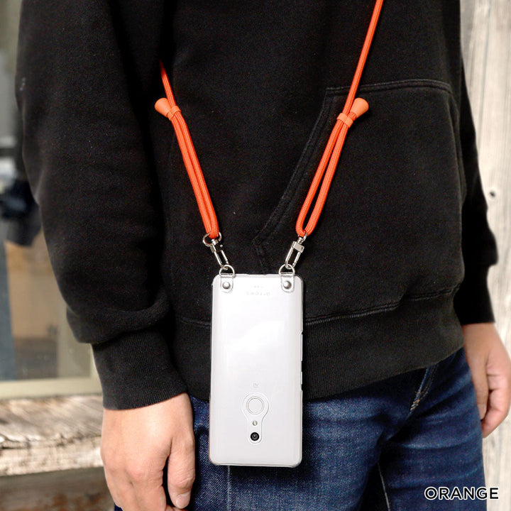 クリアケース ショルダーストラップ付き ベーシック 背面ケース B Xperiaシリーズ