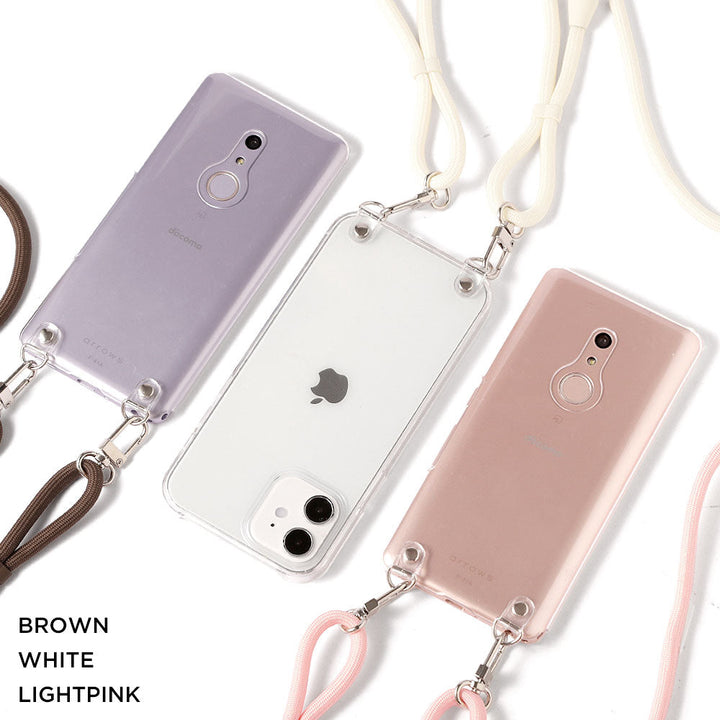 Clear case with shoulder strap, basic, back case for B iPhone series