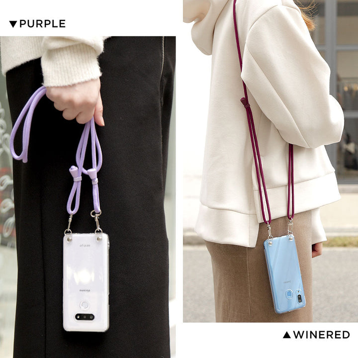 Clear case with shoulder strap, basic back case B Galaxy series